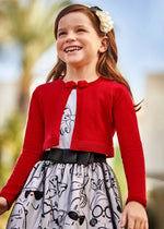 Girls Red Cotton Knit Cardigan (mayoral) - CottonKids.ie - 2 year - 3 year - 4 year