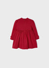 Girls Red Knitted Christmas Dress  (mayoral)