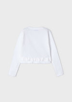 Girls White Cotton Cardigan (mayoral) - CottonKids.ie - Top - 3 year - 4 year - 5 year
