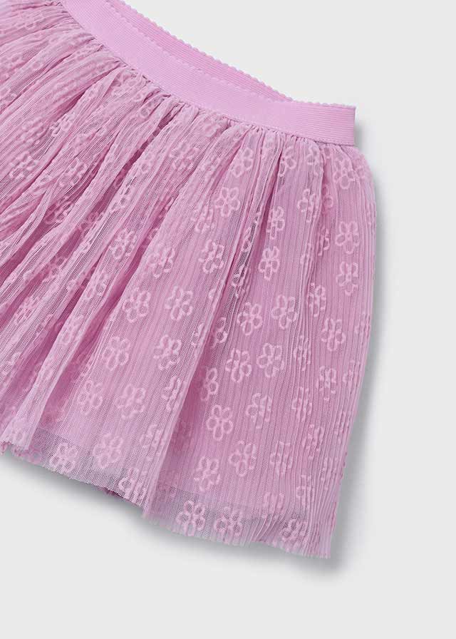Girls White Cotton & Pink Tulle Skirt Set (mayoral) - CottonKids.ie - 2 year - 3 year - 4 year