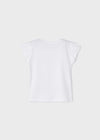 Girls White Cotton Rainbow T-Shirt (mayoral) - CottonKids.ie - 3 year - 4 year - 5 year
