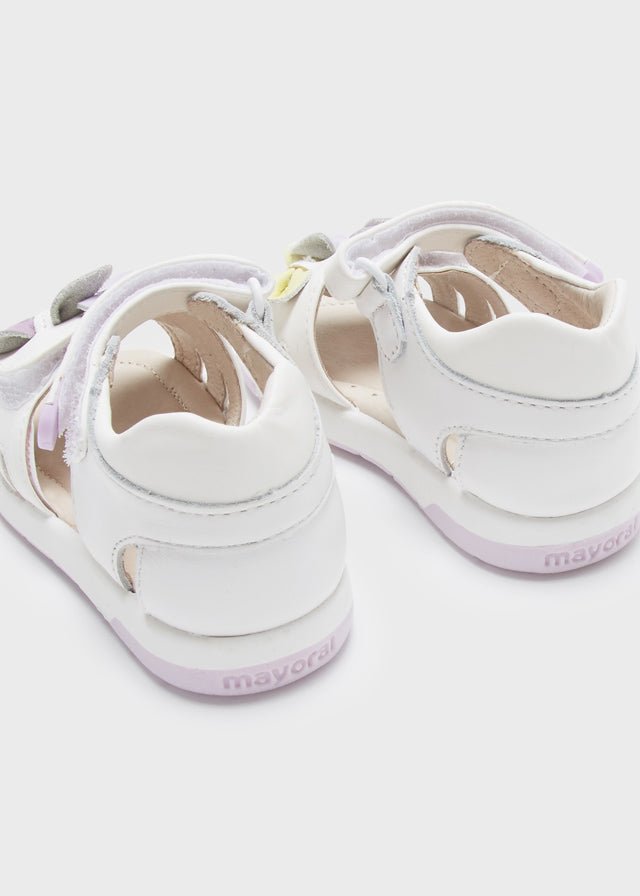 Girls White Leather Sandals (mayoral) - CottonKids.ie - shoes - EU 20/UK 3.5 - EU 21/UK 4.5 - EU 22/UK 5