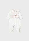 Girls White & Pink Cotton Babygrow (mayoral) - CottonKids.ie - 1-2 month - Babysuits - Girl