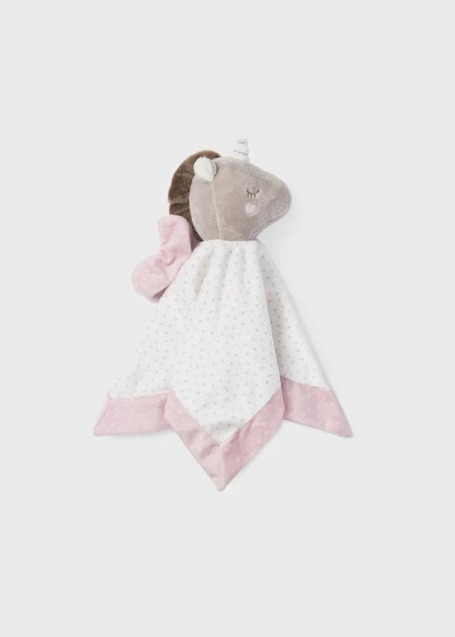 Girls White & Pink Unicorn Doudou (31cm) (mayoral) - CottonKids.ie - Girl - Mayoral - Toys