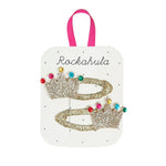 Glitter Crown Clips (Rockahula) - CottonKids.ie - Girl - Hair Accessories - Rockahula