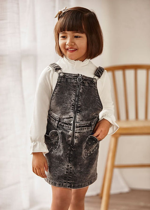 Grey Denim Pinafore Dress (mayoral) - CottonKids.ie - Skirt - 2 year - 3 year - 4 year