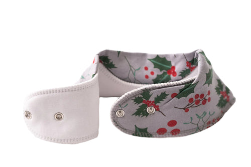 HOLLY BOUGH ORGANIC COTTON BANDANA BIB - CottonKids.ie - Bib - -