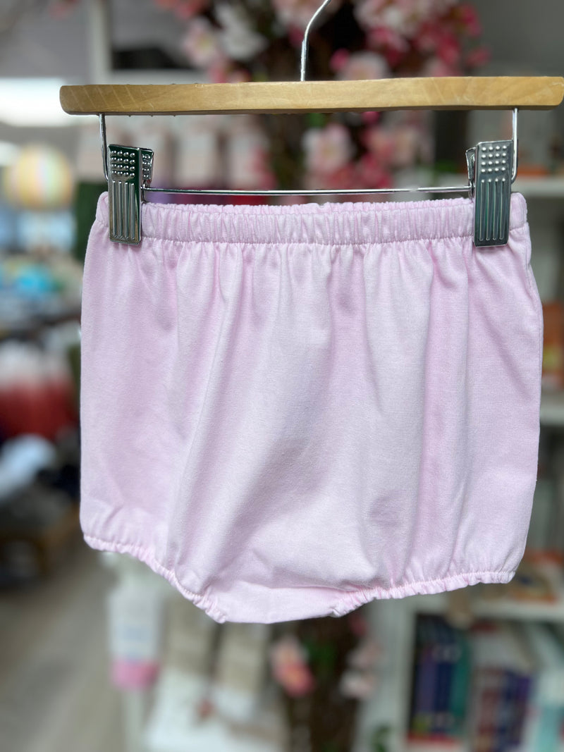 Girls Pink & White Cotton Shorts Set  (Sardon)