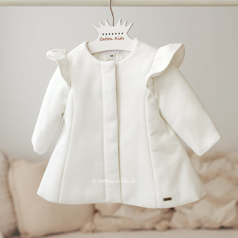 Ivory Baby Girl Angel Christening Coat - CottonKids.ie - coat - 0-1 month - 1-2 month - 12 month