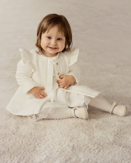 Ivory Baby Girl Angel Christening Coat Ireland