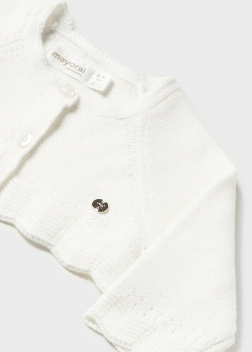 IVORY Baby Girls Bolero Cardigan (mayoral) - CottonKids.ie - Cardigan - 0-1 month - 1-2 month - 12 month