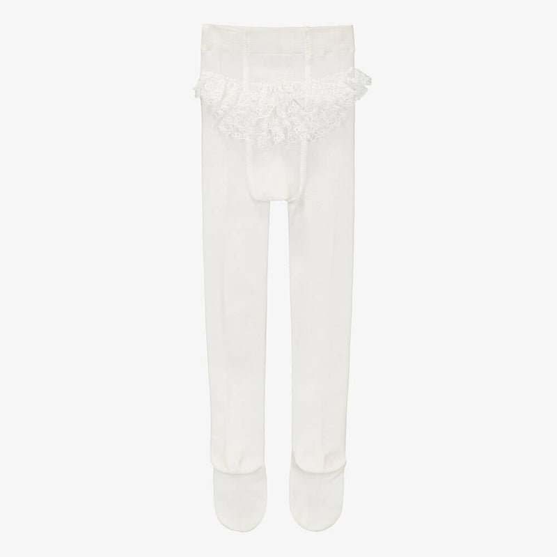 IVORY Baby Girls Lace Frilly Light Tights (mayoral) (S/S) - CottonKids.ie - 0-1 month - 1-2 month - 12 month
