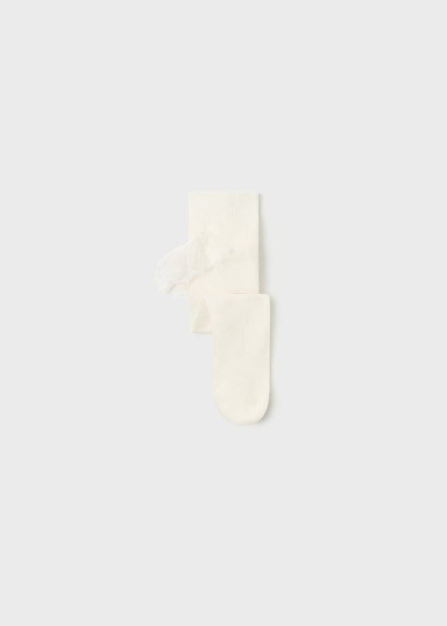 Ivory Baby Girls Ruffle Thick Cotton Tights (mayoral) (A/W) - CottonKids.ie - 12 month - 18 month - 3 month
