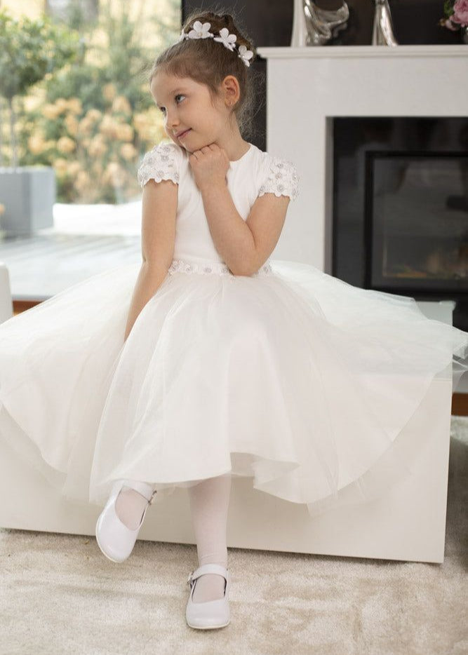 Occasion Christening Dress Decorated With Flowers Ireland