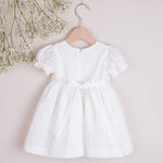 IVORY CHRISTENING DRESS MADE OF DELICATE COTTON FABRIC IRELAND