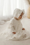 IVORY Christening Hat Bonnet With Beads Baby Girl - CottonKids.ie - 0-1 month - 1-2 month - 12 month