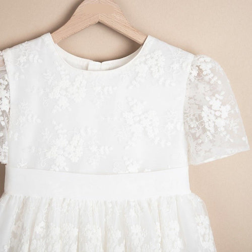 IVORY COMMUNION LACE DRESS ( K12 ) - CottonKids.ie - Dresses - 11-12 year - 7-8 year - 9-10 year