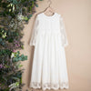 IVORY COMMUNION LACE DRESS ( K16 ) - CottonKids.ie - Dresses - 11-12 year - 7-8 year - 9-10 year