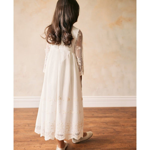 IVORY COMMUNION LACE DRESS ( K16 ) - CottonKids.ie - Dresses - 11-12 year - 7-8 year - 9-10 year