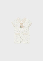 Ivory Cotton Bear Shortie (mayoral) - CottonKids.ie - 1-2 month - 12 month - 18 month