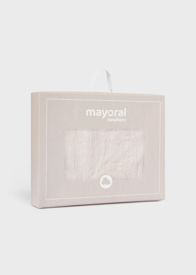 Ivory Faux Fur Blanket (mayoral) - CottonKids.ie - Blankets - Mayoral - Sleeping Accessories