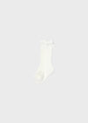 Ivory High Socks With Bow Baby Girl (mayoral) - CottonKids.ie - 0-1 month - 1-2 month - 12 month