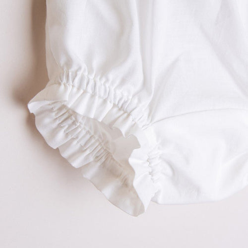 IVORY LIGHT CREAM COTTON BLOOMERS - CottonKids.ie - Shorts - 0-1 month - 1-2 month - 12 month