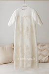 IVORY Long Sleeve Christening Gown Decorated With Beads (QUEEN) - CottonKids.ie - Dress - 0-1 month - 1-2 month - 12 month