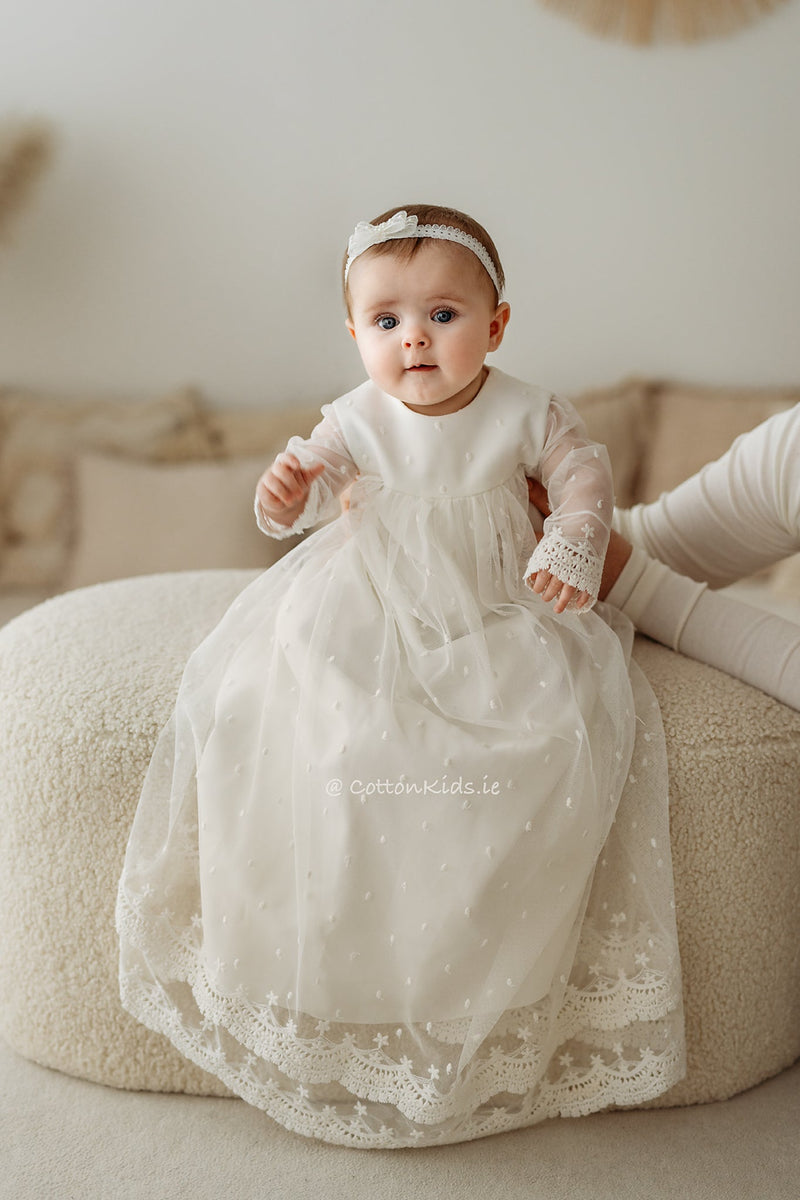 Christening Dress Baptism Dress Flower Girl Dress Birthday Dress Girls - My  Princess Atelier