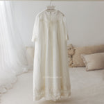 IVORY Long Sleeve Lace Christening Gown (BEATRICE) - CottonKids.ie - Dress - 0-1 month - 1-2 month - 12 month