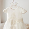 IVORY Long Style Christening Gown, Dress Short Sleeve (ALICE) - CottonKids.ie - Dress - 0-1 month - 1-2 month - 3 month