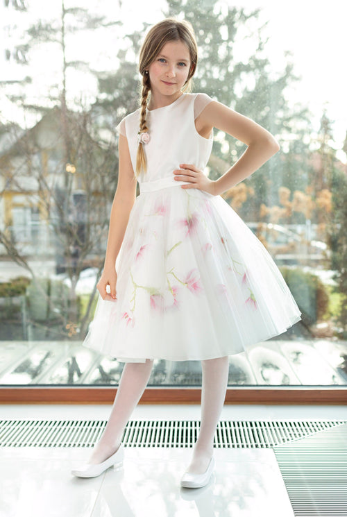Ivory Occasion Flower Girl Dress (Magnolia) - CottonKids.ie - 3 year - 4 year - 5 year