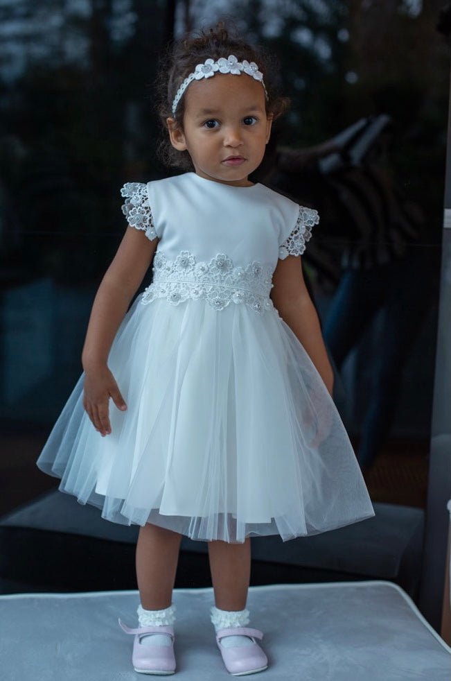 Ivory occasion wear dress (Ruth) - CottonKids.ie - Dress - 11-12 year - 2 year - 3 year