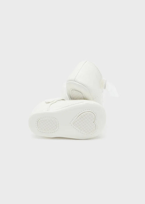 Ivory Off-White Baby Girls Pre-Walker Shoes (mayoral) - CottonKids.ie - Baby (0-3 mth) - Baby (12-18 mth) - Baby (3-6 mth)