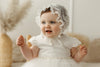 IVORY Short Sleeve Christening Occasion Dress (DIAMOND) - CottonKids.ie - Dress - 0-1 month - 1-2 month - 12 month