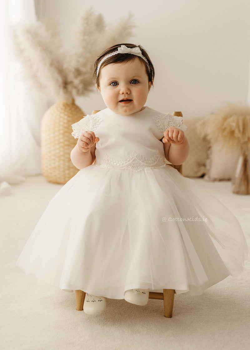 IVORY Tulle Christening Dress (ORLA)