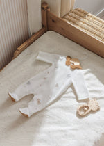 Ivory Velour Babygrow (mayoral) - CottonKids.ie - 0-1 month - 1-2 month - 3 month