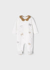 Ivory Velour Babygrow (mayoral) - CottonKids.ie - 0-1 month - 1-2 month - 3 month