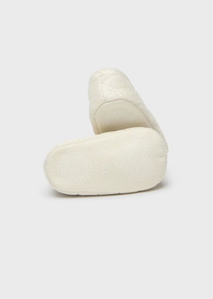 IVORY Velvet Mary Janes Booties (mayoral) - CottonKids.ie - Baby (0-3 mth) - Baby (12-18 mth) - Baby (3-6 mth)