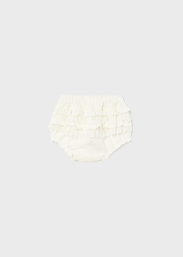 Ivory/Off White Baby Girls Frilly Christening Pants IRELAND