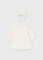 Ivory/Off white Knit Baby Coat & Hat Set (mayoral) - CottonKids.ie - 12 month - 18 month - 6 month