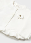 Ivory/Off White Knitted Baby Girls Bolero Cardigan (mayoral) - CottonKids.ie - 1-2 month - 12 month - 18 month
