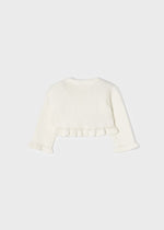 Ivory/Off White Knitted Short Cardigan Newborn Girl (mayoral) - CottonKids.ie - 0-1 month - 1-2 month - 12 month