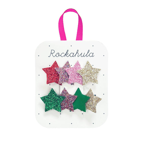 Jolly Glitter Star Clips (Rockahula) - CottonKids.ie - Girl - Hair Accessories - Rockahula