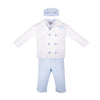 Knitted 5 Piece Outfit Christening Suit For Boy - CottonKids.ie - Set - 0-1 month - 1-2 month - 12 month
