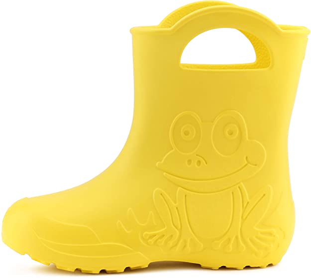 Lightweight Rainboots Wellington Boots Frog Yellow - CottonKids.ie - rainboots - Boy - EU 26/UK 8.5 - EU 27/UK 9.5