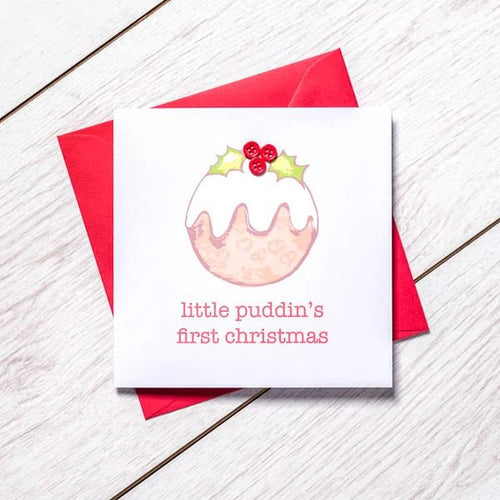 Little Puddin’s First Christmas Card - CottonKids.ie - Card - -