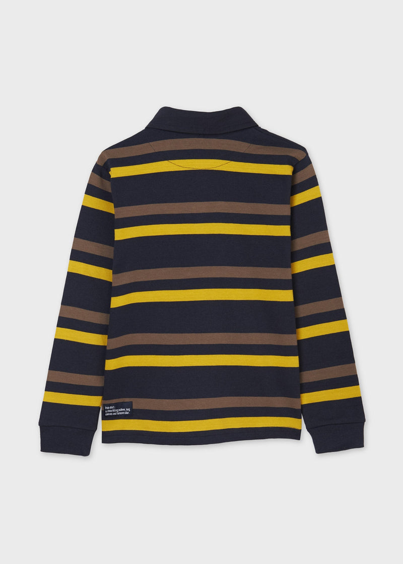 Long sleeve striped polo for teen boy (mayoral) - CottonKids.ie - Top - 13-14 year - 7-8 year - 9-10 year