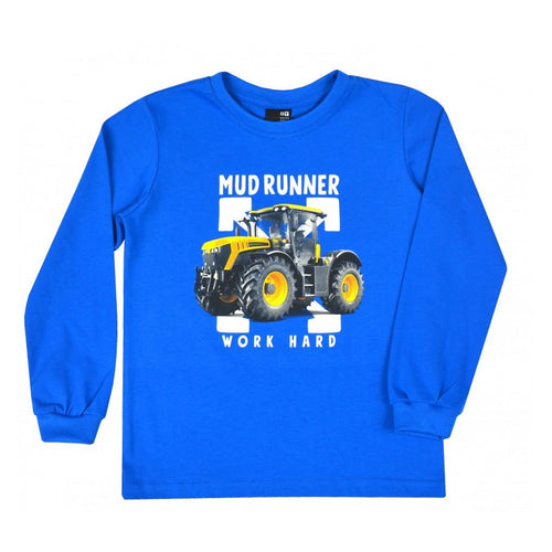Long Sleeve T-shirt, Tractor Blue - CottonKids.ie - Top - 18 month - 2 year - 5 year