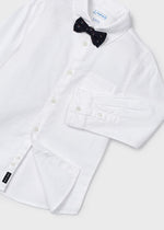 Long Sleeve White Shirt With Dicky Bow Tie Boys (mayoral) - CottonKids.ie - 5 year - Boy - BOY SALE